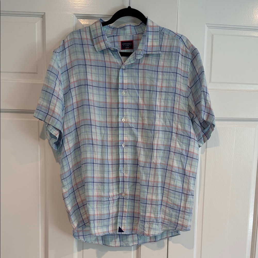 UNTUCKit Men's Multicolor Plaid Button-Down Shirt